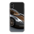 Дизайнерский силиконовый чехол для Iphone x10 Bugatti