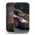 Дизайнерский пластиковый чехол для Nokia 1 Bugatti