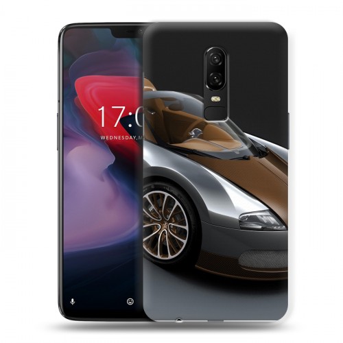 Дизайнерский пластиковый чехол для OnePlus 6 Bugatti