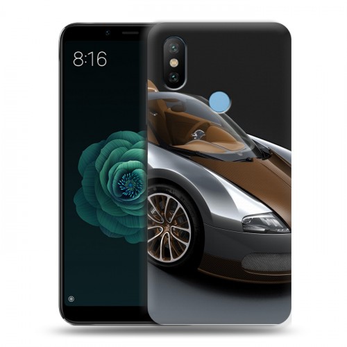 Дизайнерский силиконовый чехол для Xiaomi Mi A2 Bugatti