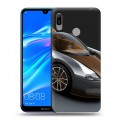 Дизайнерский пластиковый чехол для Huawei Y6 (2019) Bugatti