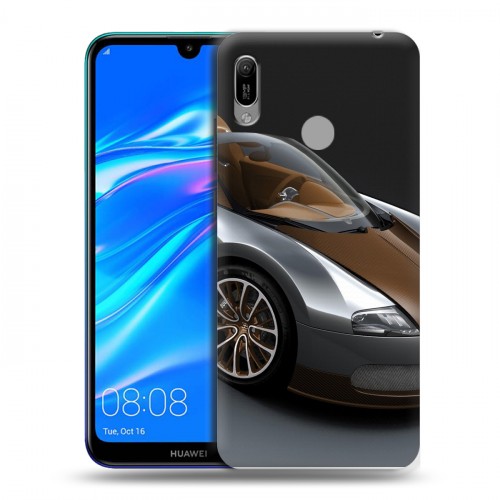 Дизайнерский пластиковый чехол для Huawei Y6 (2019) Bugatti