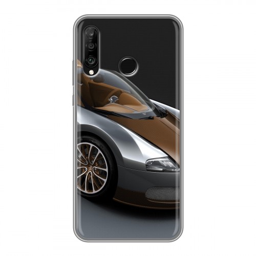 Дизайнерский силиконовый чехол для Huawei P30 Lite Bugatti