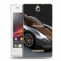 Дизайнерский пластиковый чехол для Sony Xperia E Bugatti