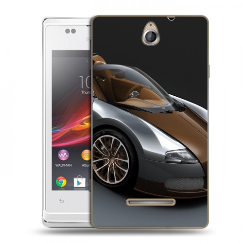 Дизайнерский пластиковый чехол для Sony Xperia E Bugatti