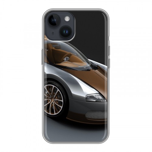 Дизайнерский пластиковый чехол для Iphone 14 Bugatti