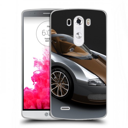 Дизайнерский пластиковый чехол для LG G3 (Dual-LTE) Bugatti