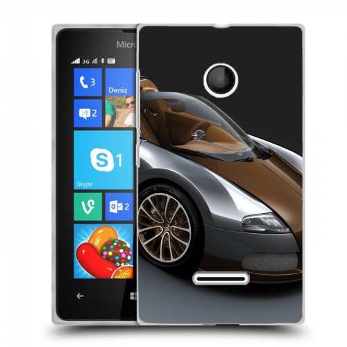 Дизайнерский пластиковый чехол для Microsoft Lumia 435 Bugatti