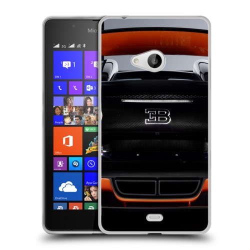 Дизайнерский пластиковый чехол для Microsoft Lumia 540 Bugatti