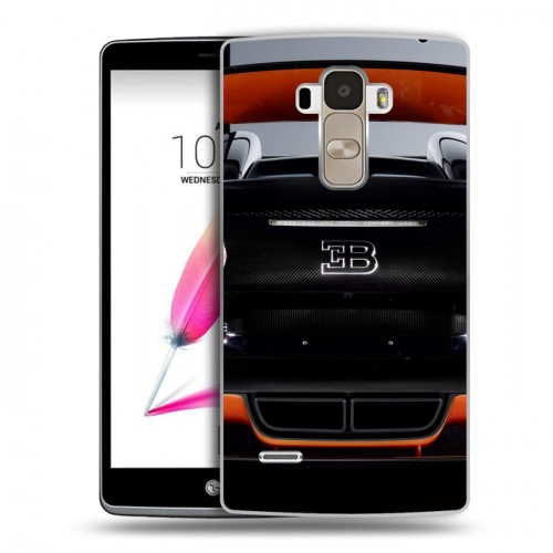 Дизайнерский пластиковый чехол для LG G4 Stylus Bugatti