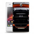 Дизайнерский пластиковый чехол для Sony Xperia E Bugatti