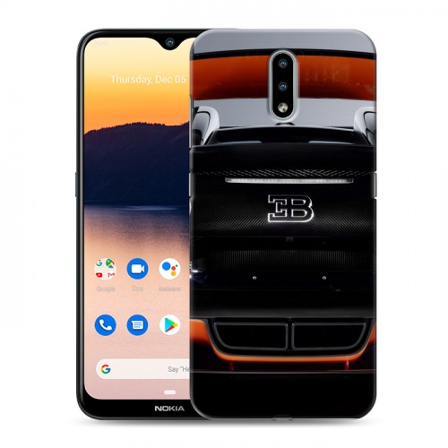 Дизайнерский пластиковый чехол для Nokia 2.3 Bugatti