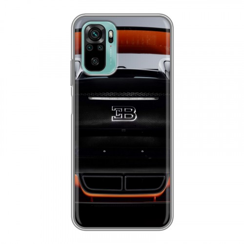 Дизайнерский силиконовый чехол для Xiaomi RedMi Note 10 Bugatti