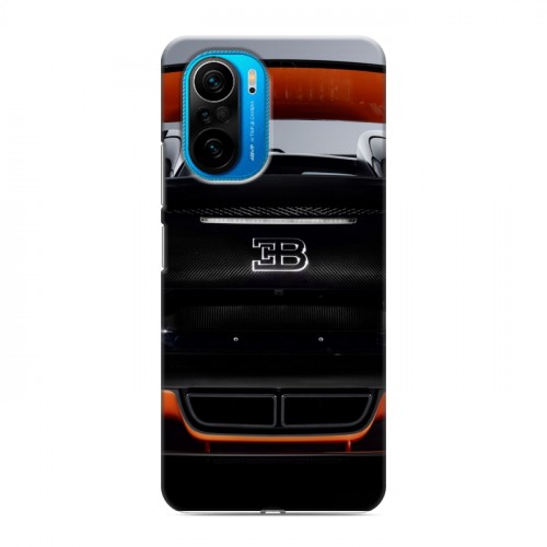 Дизайнерский силиконовый чехол для Xiaomi Poco F3 Bugatti