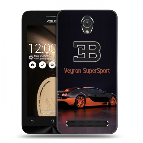 Дизайнерский пластиковый чехол для ASUS Zenfone Go Bugatti