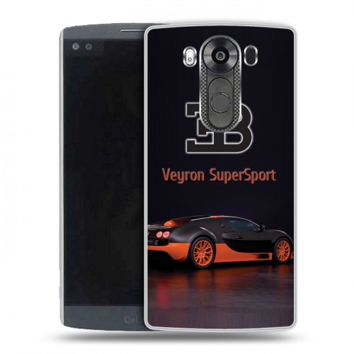 Дизайнерский пластиковый чехол для LG V10 Bugatti