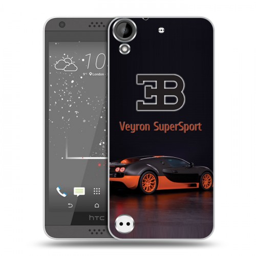 Дизайнерский пластиковый чехол для HTC Desire 530 Bugatti