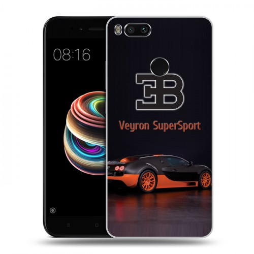 Дизайнерский силиконовый чехол для Xiaomi Mi5X Bugatti