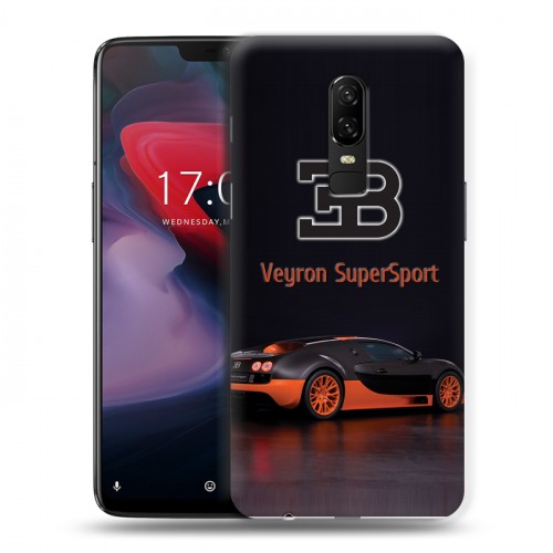 Дизайнерский пластиковый чехол для OnePlus 6 Bugatti