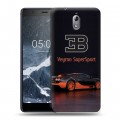 Дизайнерский пластиковый чехол для Nokia 3.1 Bugatti