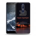 Дизайнерский пластиковый чехол для Nokia 5.1 Bugatti