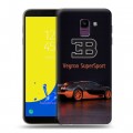 Дизайнерский пластиковый чехол для Samsung Galaxy J6 Bugatti