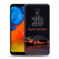 Дизайнерский пластиковый чехол для LG Q Stylus Bugatti