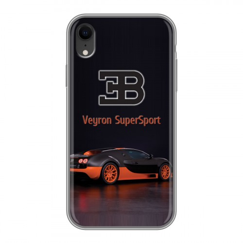 Дизайнерский пластиковый чехол для Iphone Xr Bugatti