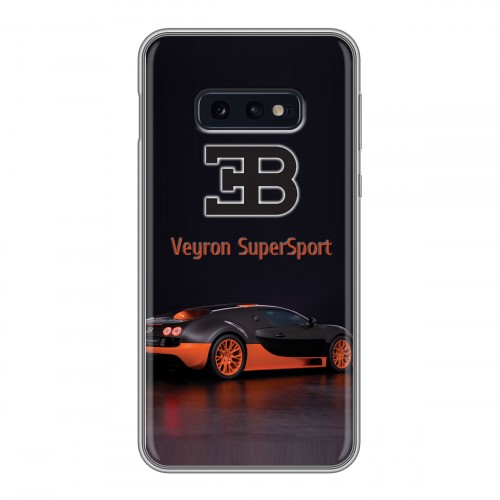 Дизайнерский силиконовый чехол для Samsung Galaxy S10e Bugatti