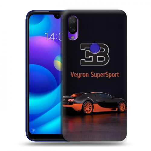 Дизайнерский пластиковый чехол для Xiaomi Mi Play Bugatti