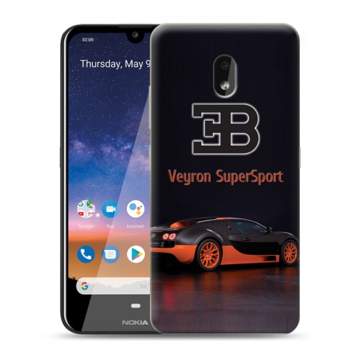 Дизайнерский силиконовый чехол для Nokia 2.2 Bugatti