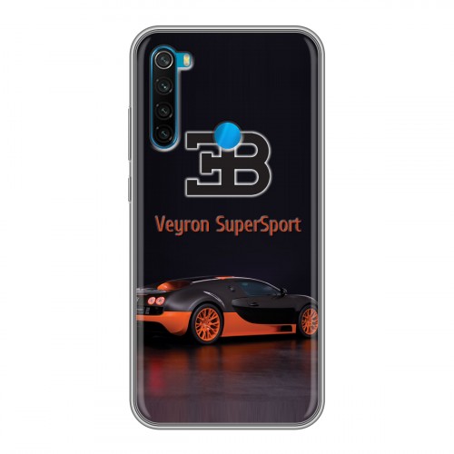 Дизайнерский силиконовый чехол для Xiaomi RedMi Note 8 Bugatti