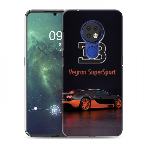 Дизайнерский силиконовый чехол для Nokia 6.2 Bugatti