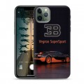 Дизайнерский пластиковый чехол для Iphone 11 Pro Bugatti