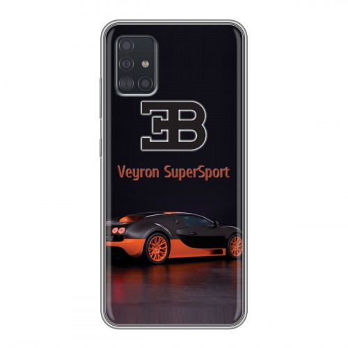 Дизайнерский силиконовый чехол для Samsung Galaxy A51 Bugatti