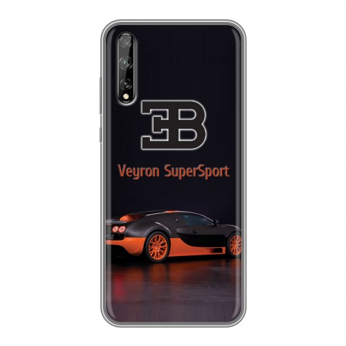 Дизайнерский силиконовый чехол для Huawei Y8p Bugatti