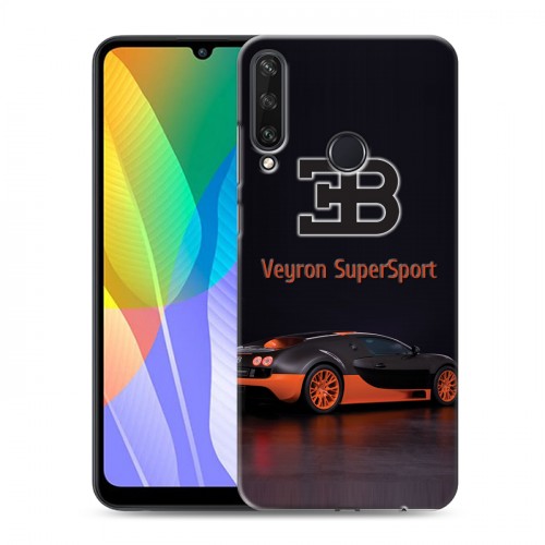 Дизайнерский пластиковый чехол для Huawei Y6p Bugatti