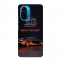 Дизайнерский силиконовый чехол для Xiaomi Poco F3 Bugatti