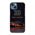 Дизайнерский силиконовый чехол для Iphone 13 Bugatti