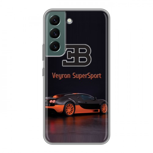 Дизайнерский силиконовый чехол для Samsung Galaxy S22 Bugatti