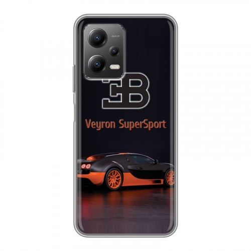 Дизайнерский силиконовый чехол для Xiaomi Poco X5 Bugatti