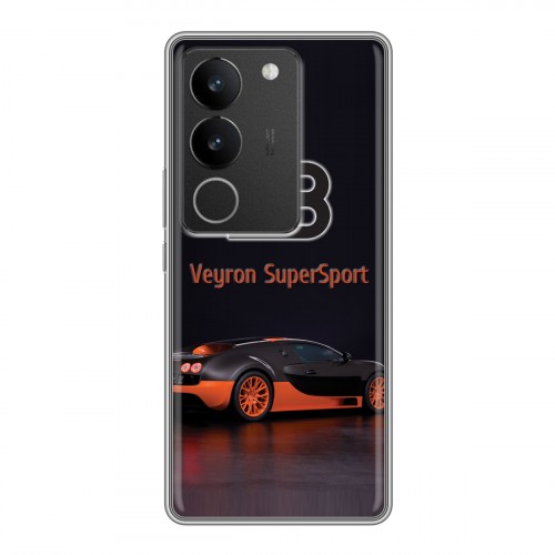 Дизайнерский силиконовый чехол для Vivo S17 Bugatti