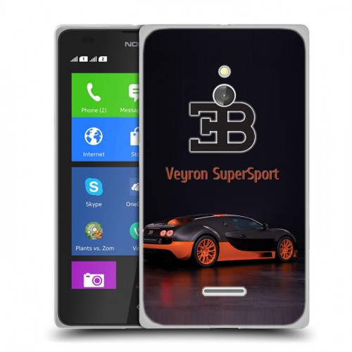 Дизайнерский силиконовый чехол для Nokia XL Bugatti