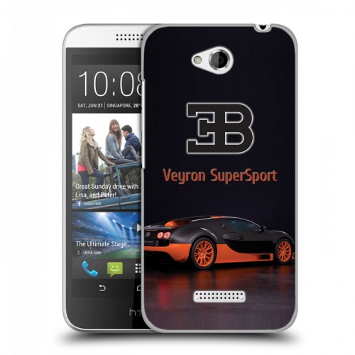 Дизайнерский пластиковый чехол для HTC Desire 616 Bugatti