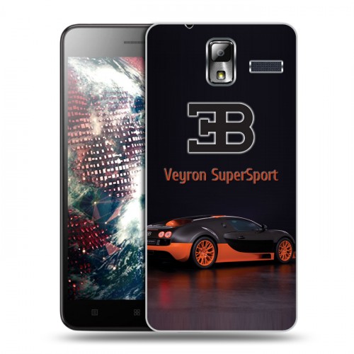 Дизайнерский силиконовый чехол для Lenovo S580 Ideaphone Bugatti