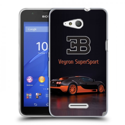 Дизайнерский пластиковый чехол для Sony Xperia E4g Bugatti