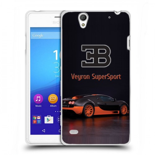 Дизайнерский пластиковый чехол для Sony Xperia C4 Bugatti