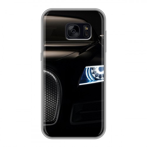 Дизайнерский силиконовый чехол для Samsung Galaxy S7 Edge Bugatti