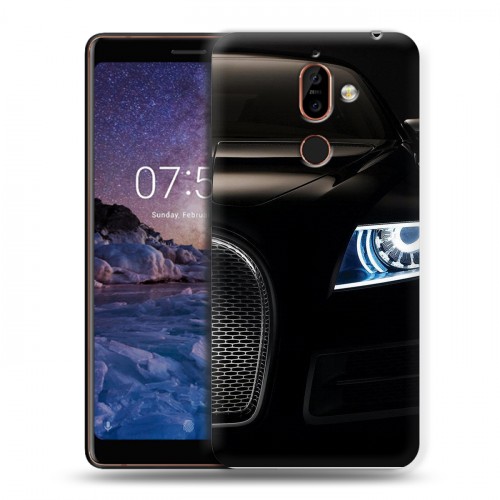 Дизайнерский пластиковый чехол для Nokia 7 Plus Bugatti