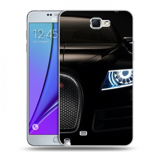 Дизайнерский пластиковый чехол для Samsung Galaxy Note 2 Bugatti